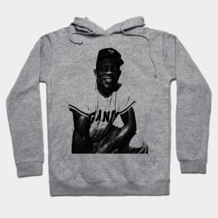 Willie Mays || Pencil Drawing 90s Hoodie